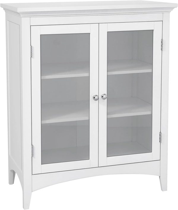 Home  Freestanding Two-Door Floor , White
