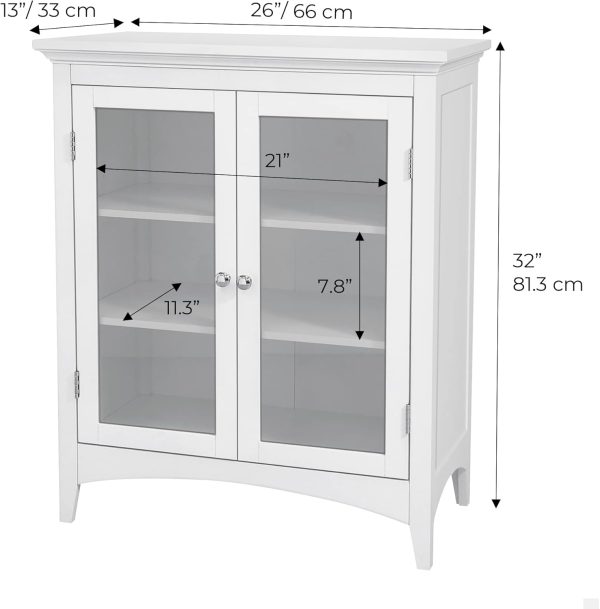 Home  Freestanding Two-Door Floor , White - Image 3