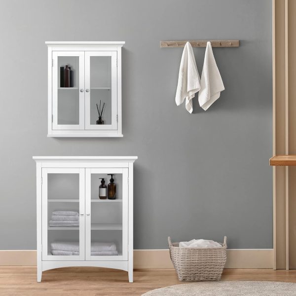 Home  Freestanding Two-Door Floor , White - Image 4