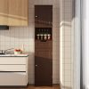 67" H Tall Bathroom Storage ,  Linen Tower Freestanding Adjustable Shelves for Home, Kitchen, Versatile, Anti-Tipping, Dark Brown - Image 4