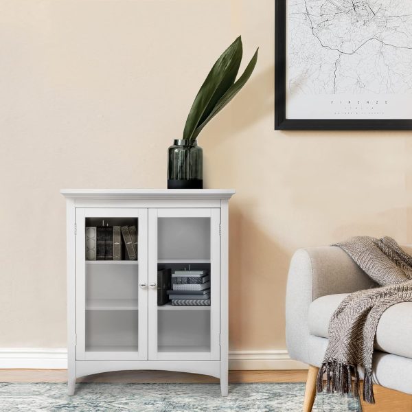 Home  Freestanding Two-Door Floor , White - Image 2