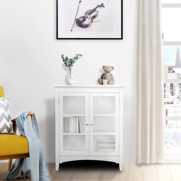 Home  Freestanding Two-Door Floor , White - Image 8